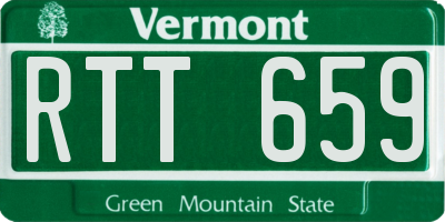 VT license plate RTT659