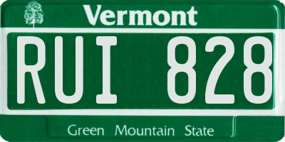VT license plate RUI828