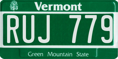 VT license plate RUJ779