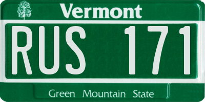 VT license plate RUS171