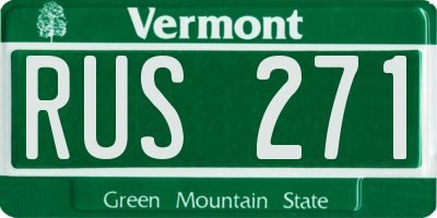 VT license plate RUS271