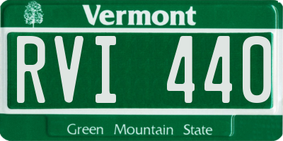 VT license plate RVI440