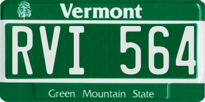 VT license plate RVI564