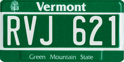 VT license plate RVJ621