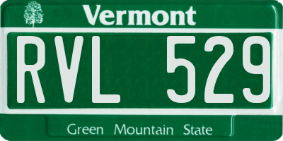 VT license plate RVL529