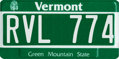 VT license plate RVL774