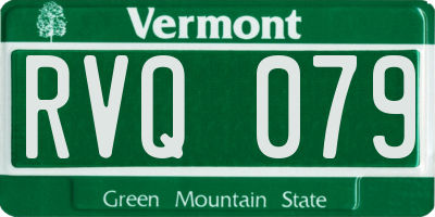 VT license plate RVQ079