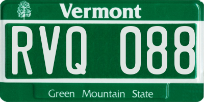 VT license plate RVQ088
