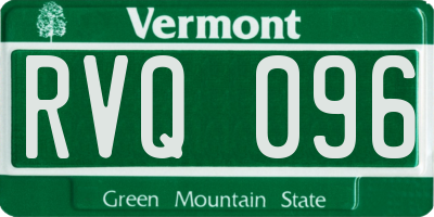 VT license plate RVQ096