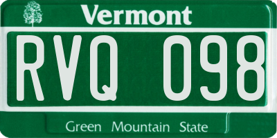 VT license plate RVQ098