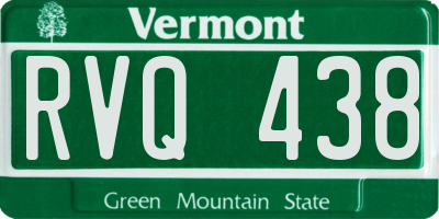 VT license plate RVQ438