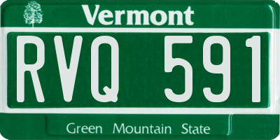 VT license plate RVQ591