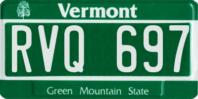 VT license plate RVQ697