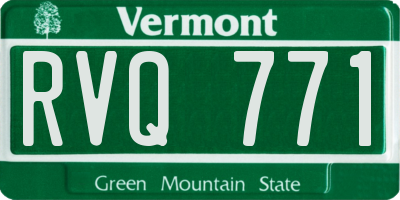 VT license plate RVQ771