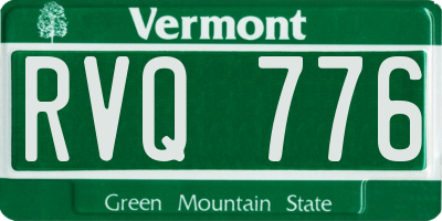 VT license plate RVQ776