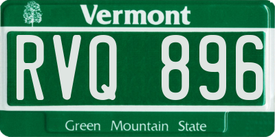 VT license plate RVQ896