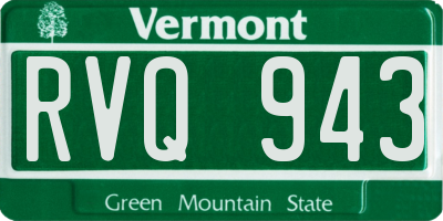 VT license plate RVQ943