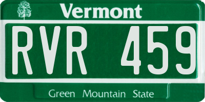 VT license plate RVR459