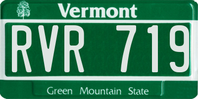 VT license plate RVR719