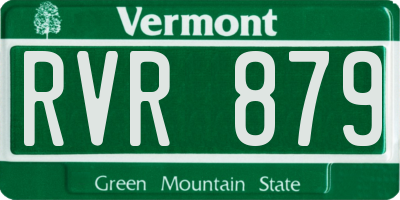 VT license plate RVR879