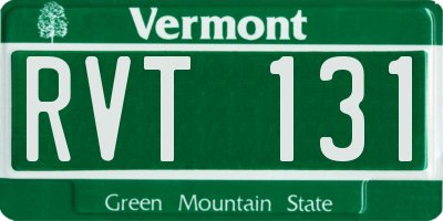 VT license plate RVT131