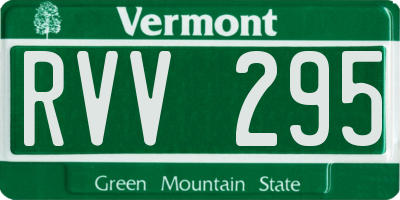 VT license plate RVV295