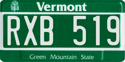 VT license plate RXB519