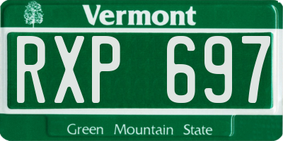 VT license plate RXP697