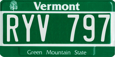 VT license plate RYV797