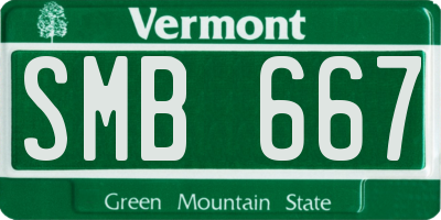 VT license plate SMB667