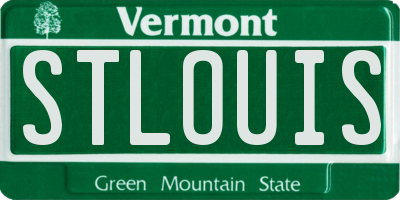VT license plate STLOUIS
