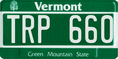 VT license plate TRP660
