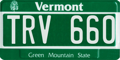 VT license plate TRV660