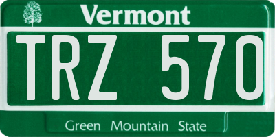 VT license plate TRZ570