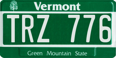 VT license plate TRZ776