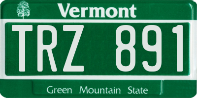 VT license plate TRZ891