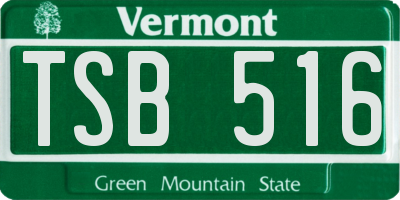 VT license plate TSB516