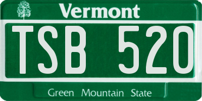 VT license plate TSB520