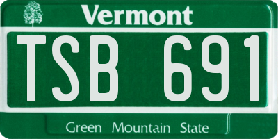 VT license plate TSB691