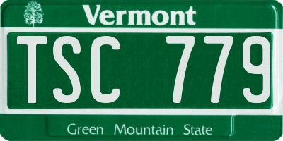 VT license plate TSC779