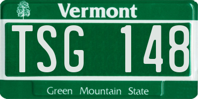 VT license plate TSG148