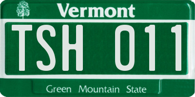 VT license plate TSH011