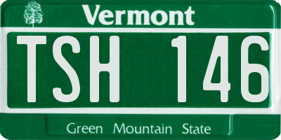 VT license plate TSH146