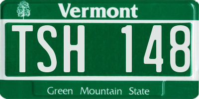 VT license plate TSH148