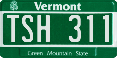 VT license plate TSH311