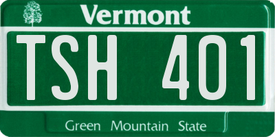 VT license plate TSH401