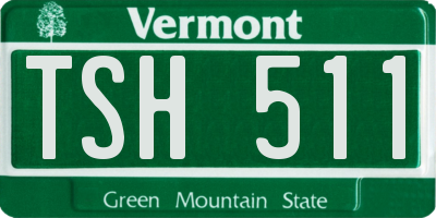 VT license plate TSH511