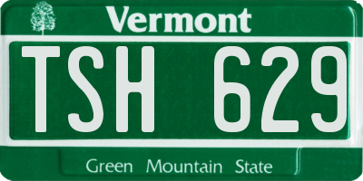 VT license plate TSH629