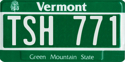 VT license plate TSH771