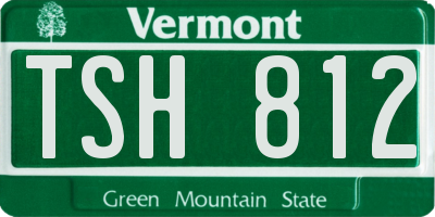 VT license plate TSH812